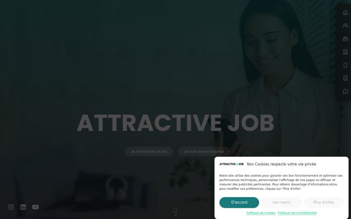 Zrzut ekranu attractivejob.fr