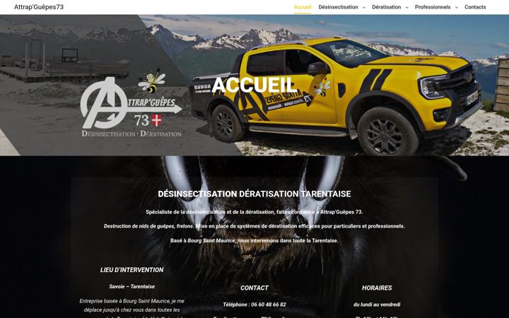 Screenshot of attrap-guepes-73.fr