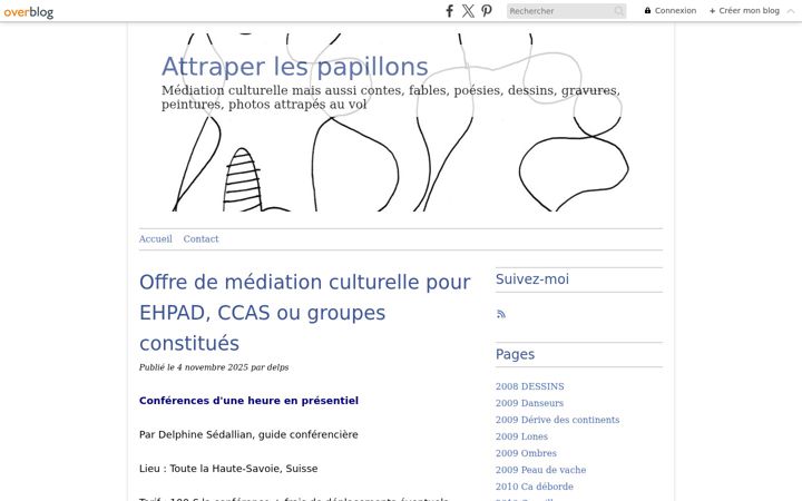 Screenshot of attraperlespapillons.com