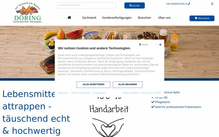 Screenshot of attrappe.de