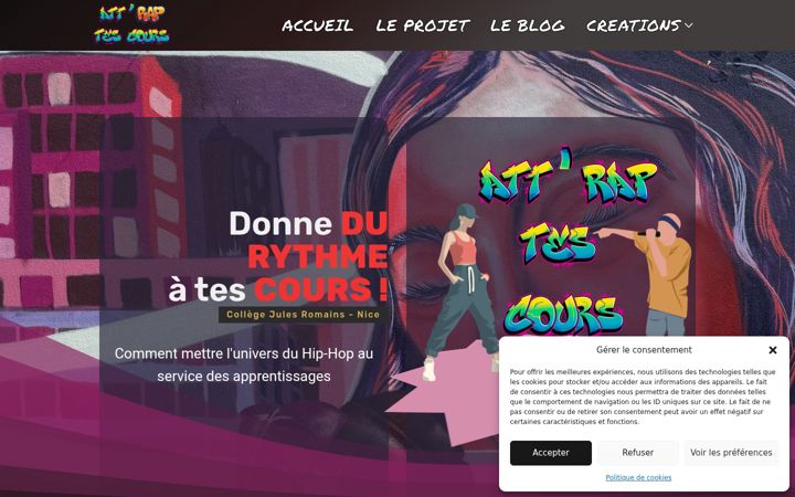 Screenshot of attraptescours.fr