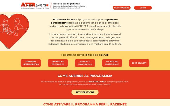 Screenshot of attraversoilcuore.it