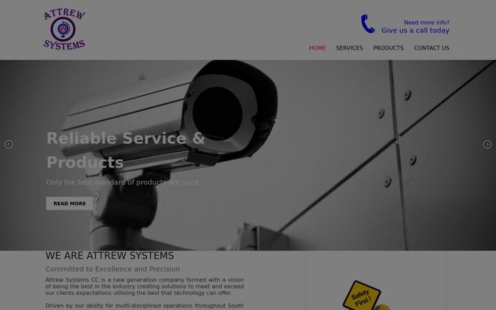 Screenshot of attrewsystems.com
