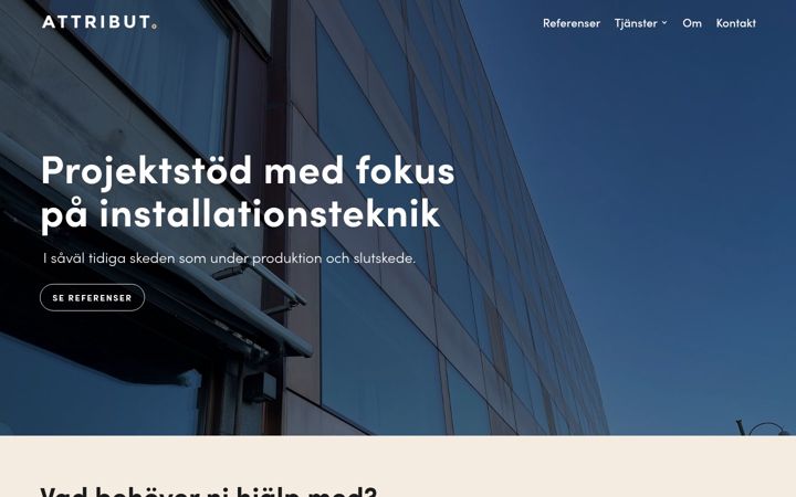 Ekrano kopija attributi.se