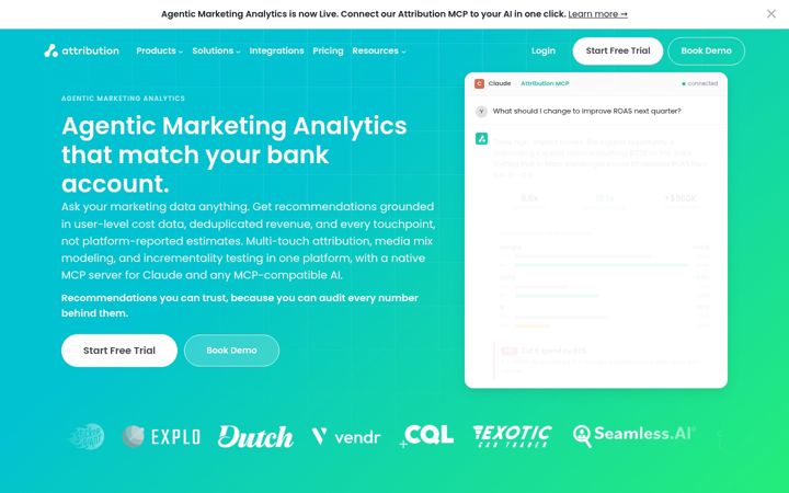 Screenshot of attributionapp.com