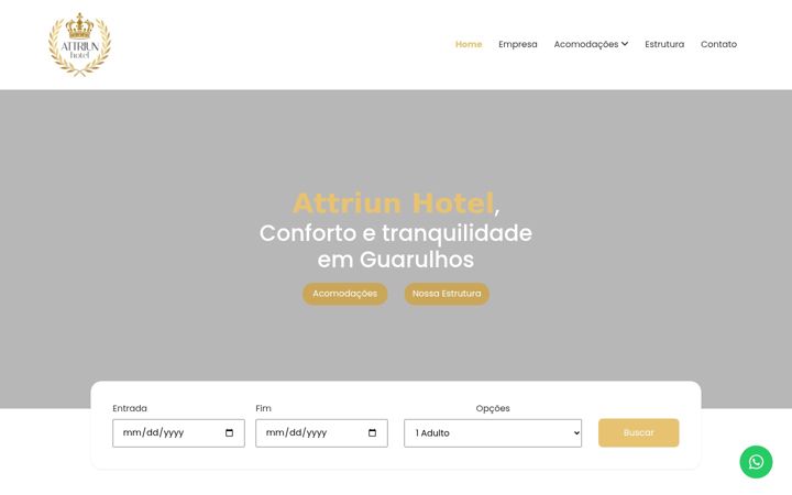 Screenshot of attriunhotelgru.com.br