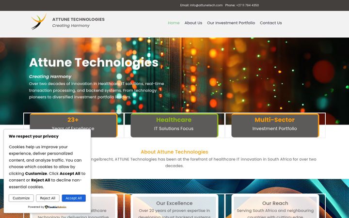 Ekrānuzņēmums no attunetech.com