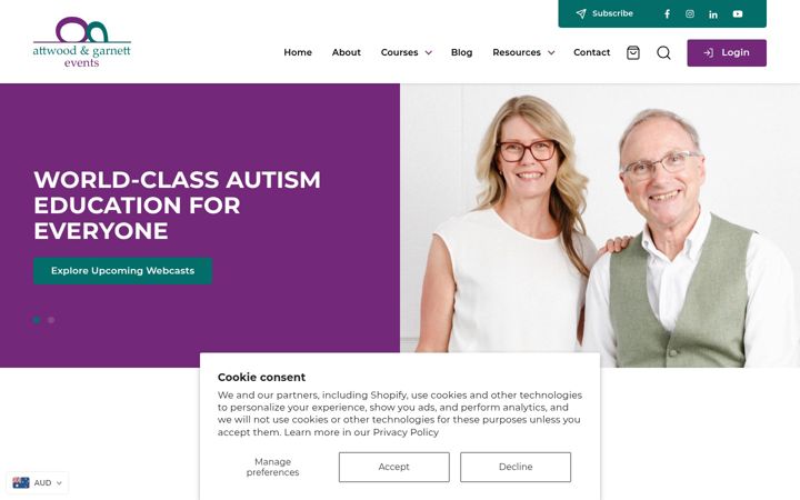 Ekrānuzņēmums no attwoodandgarnettevents.com