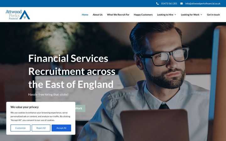 Screenshot of attwoodperksfinancial.co.uk