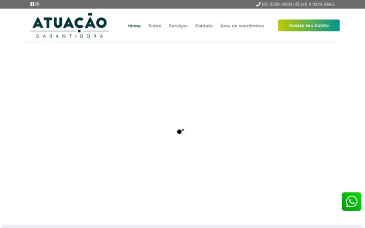 Ekrano kopija atuacaogarantidora.com.br