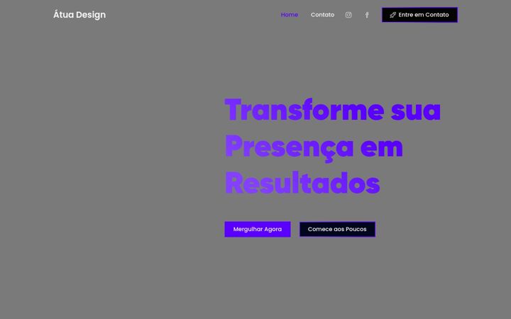 Screenshot of atuadesign.com.br