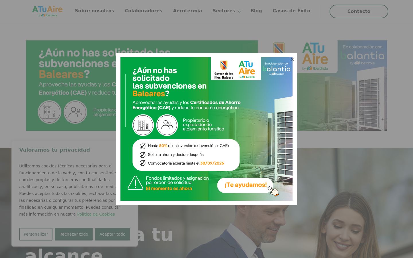 Capture d'écran de la bannière de consentement affichée avant toute interaction