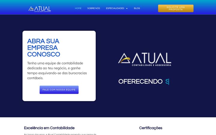 Ekrano kopija atualcontabilmg.com.br