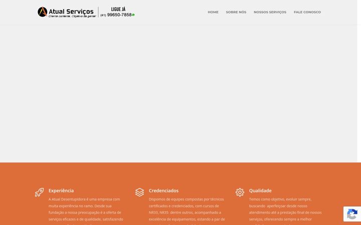 Screenshot of atualdesentupidora.com.br