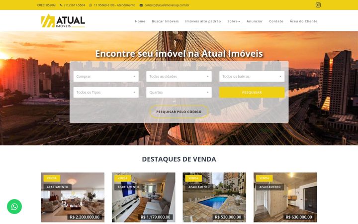 Ekrano kopija atualimoveissp.com.br