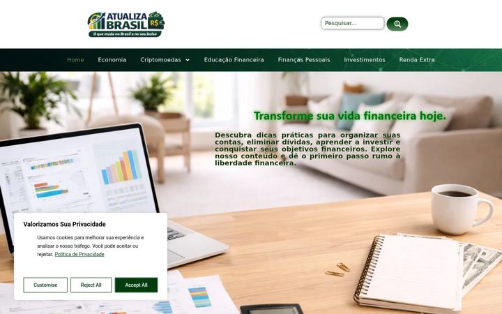Ekrānuzņēmums no atualizabrasil.com