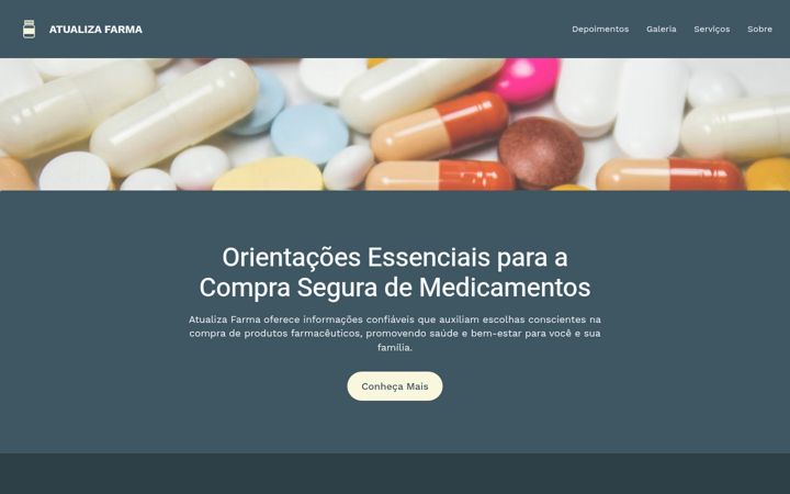 Screenshot of atualizafarma.com.br