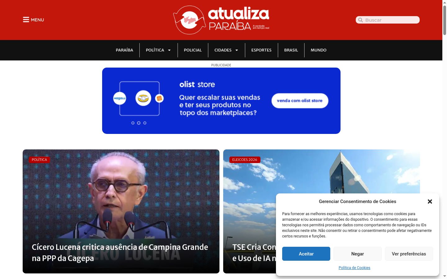 Snímek obrazovky baneru souhlasu zobrazeného před jakoukoli interakcí