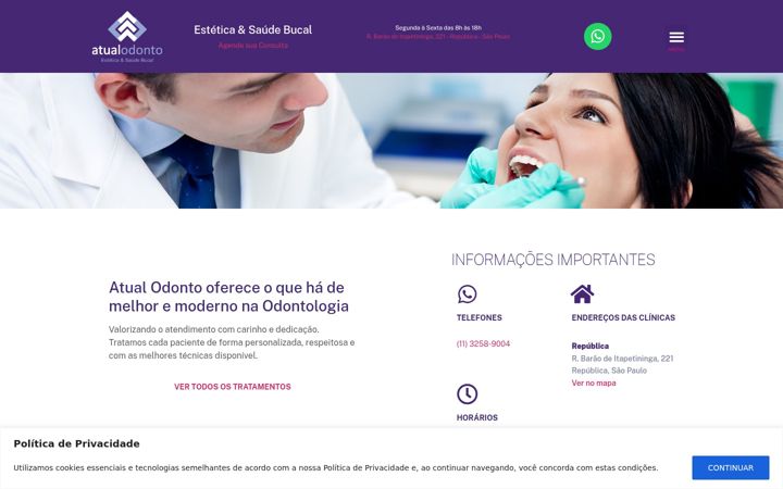 Képernyőkép: atualodonto.com.br