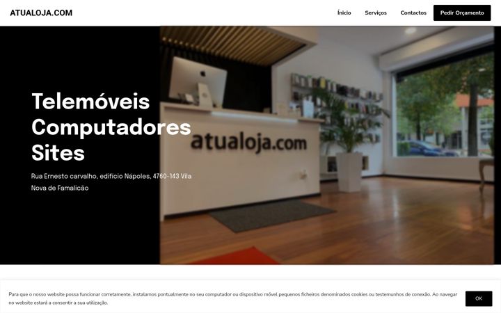 Screenshot of atualoja.com