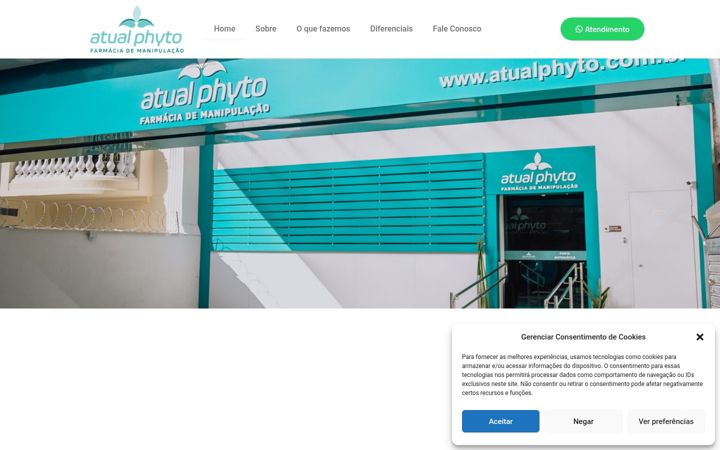 Screenshot of atualphyto.com.br