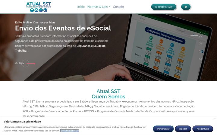 Screenshot of atualsst.com.br