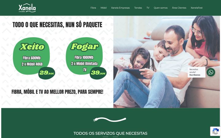 Screenshot of atuaxanela.es