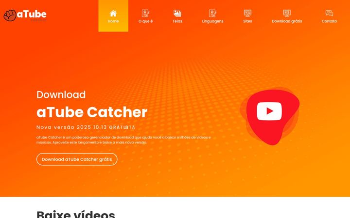 Screenshot of atubecatcher.com.br