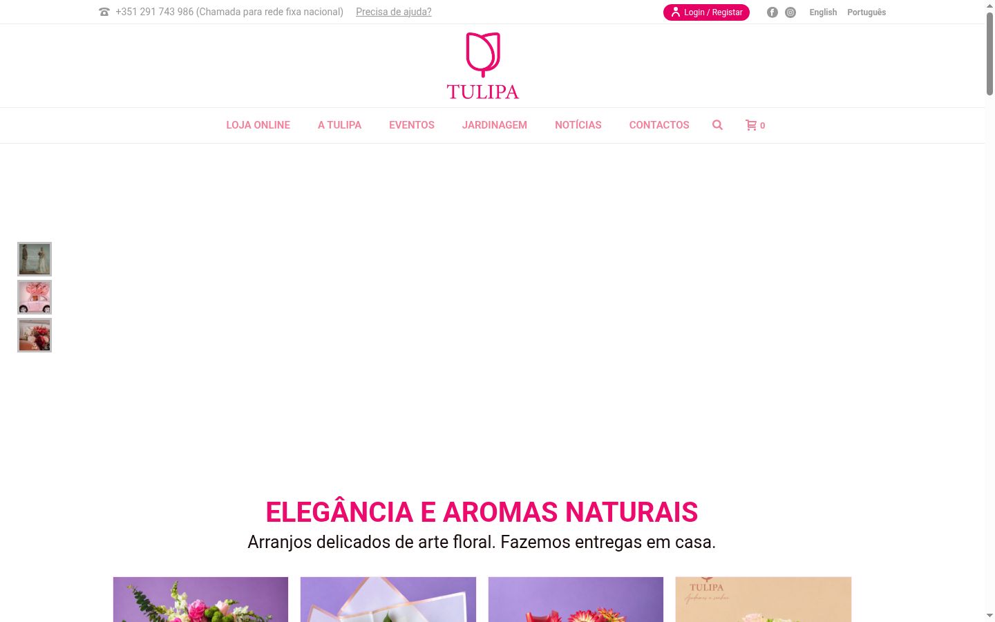 Captura de ecrã do banner de consentimento apresentado antes de qualquer interação