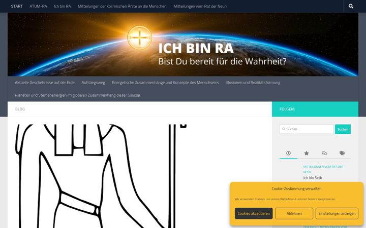 Screenshot of atum-ra.info