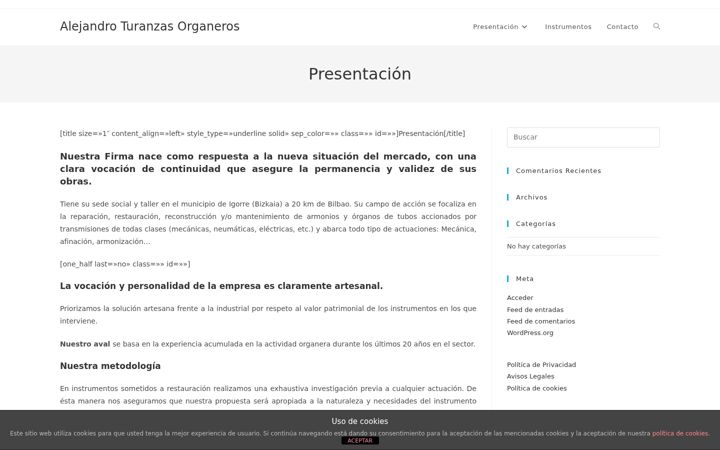 Screenshot of aturanzasorganeros.com