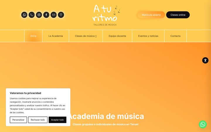 Screenshot of aturitmomusica.com