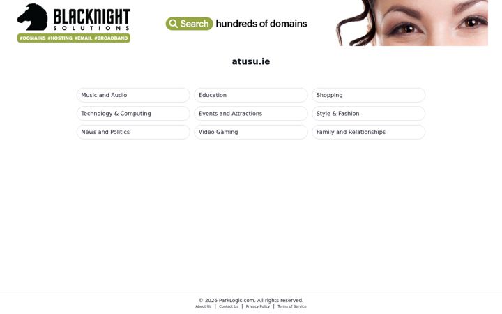 Screenshot of atusu.ie
