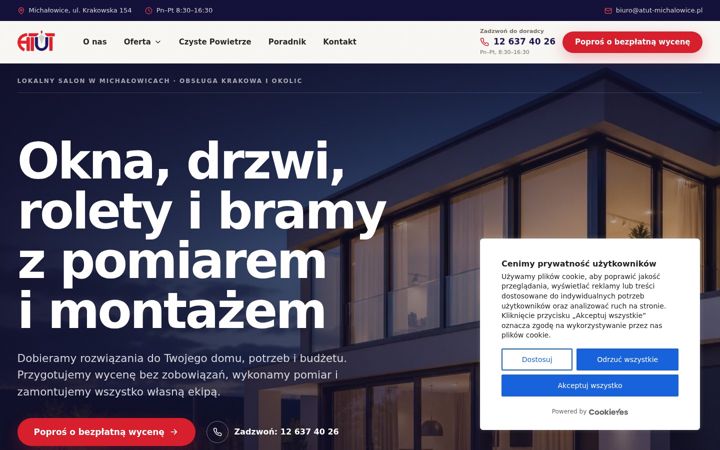 Screenshot of atut-michalowice.pl