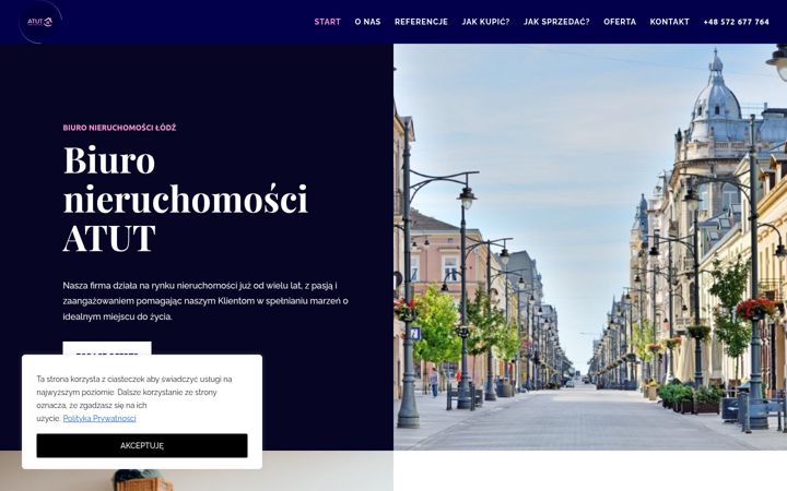 Screenshot of atutnieruchomosci.com