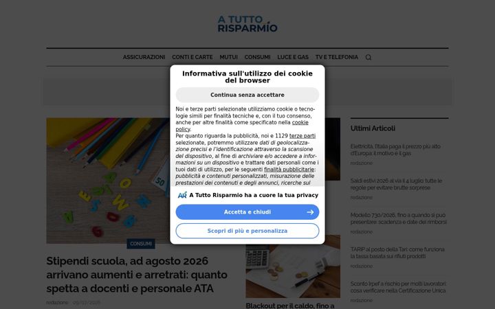Screenshot of atuttorisparmio.it