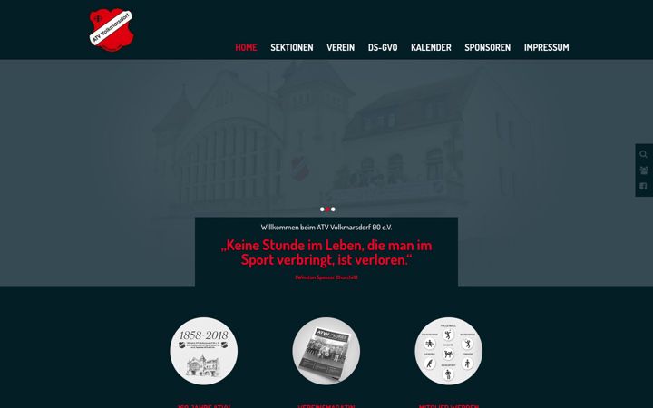 Screenshot του atv-volkmarsdorf.de