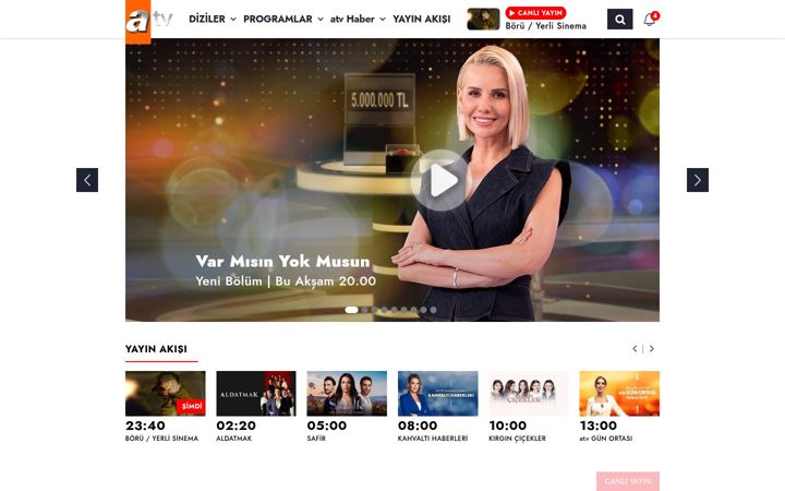 Képernyőkép: atv.com.tr