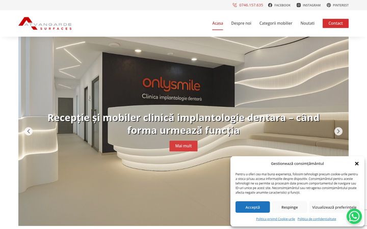 Screenshot of atvangarde.ro