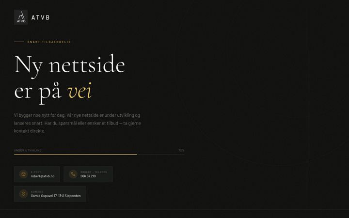 Screenshot of atvb.no