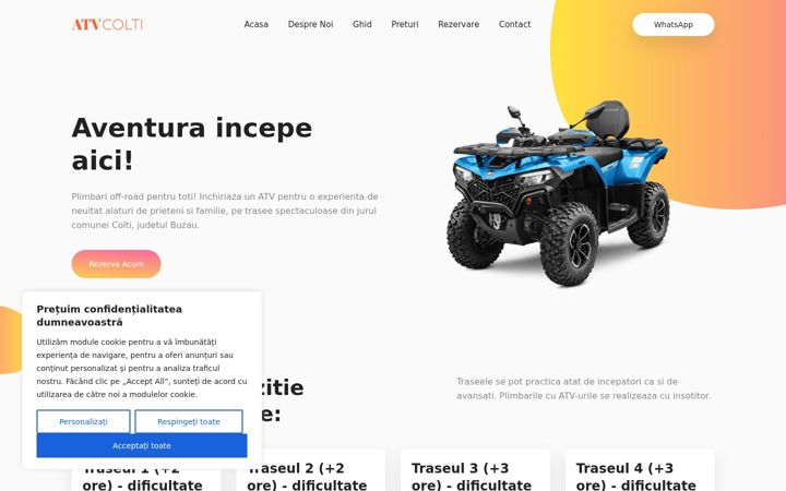 Screenshot of atvcolti.ro