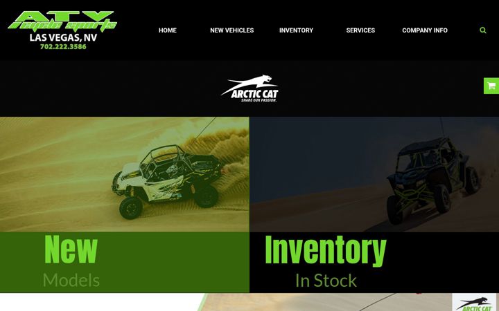 Zrzut ekranu atvcyclesports.com