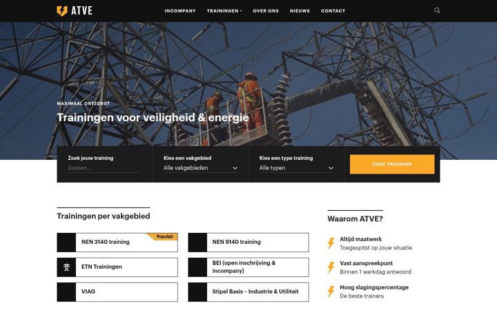 Screenshot of atve.nl