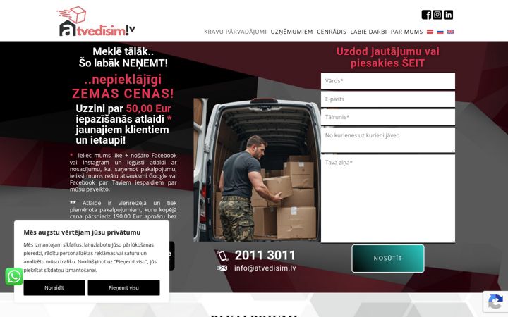 Screenshot of atvedisim.lv
