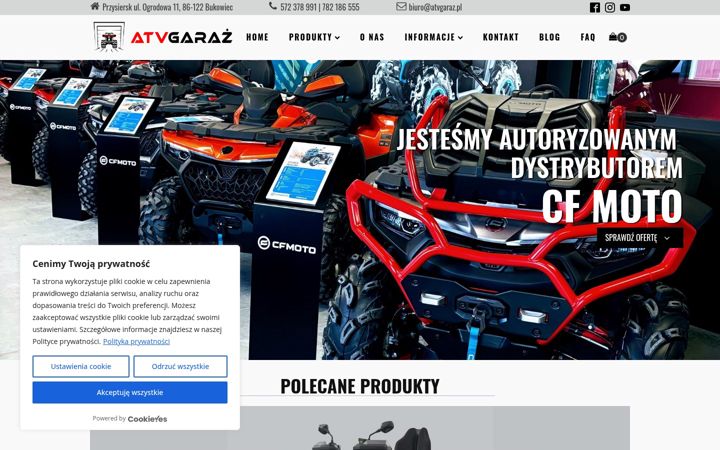 Snímek obrazovky atvgaraz.pl