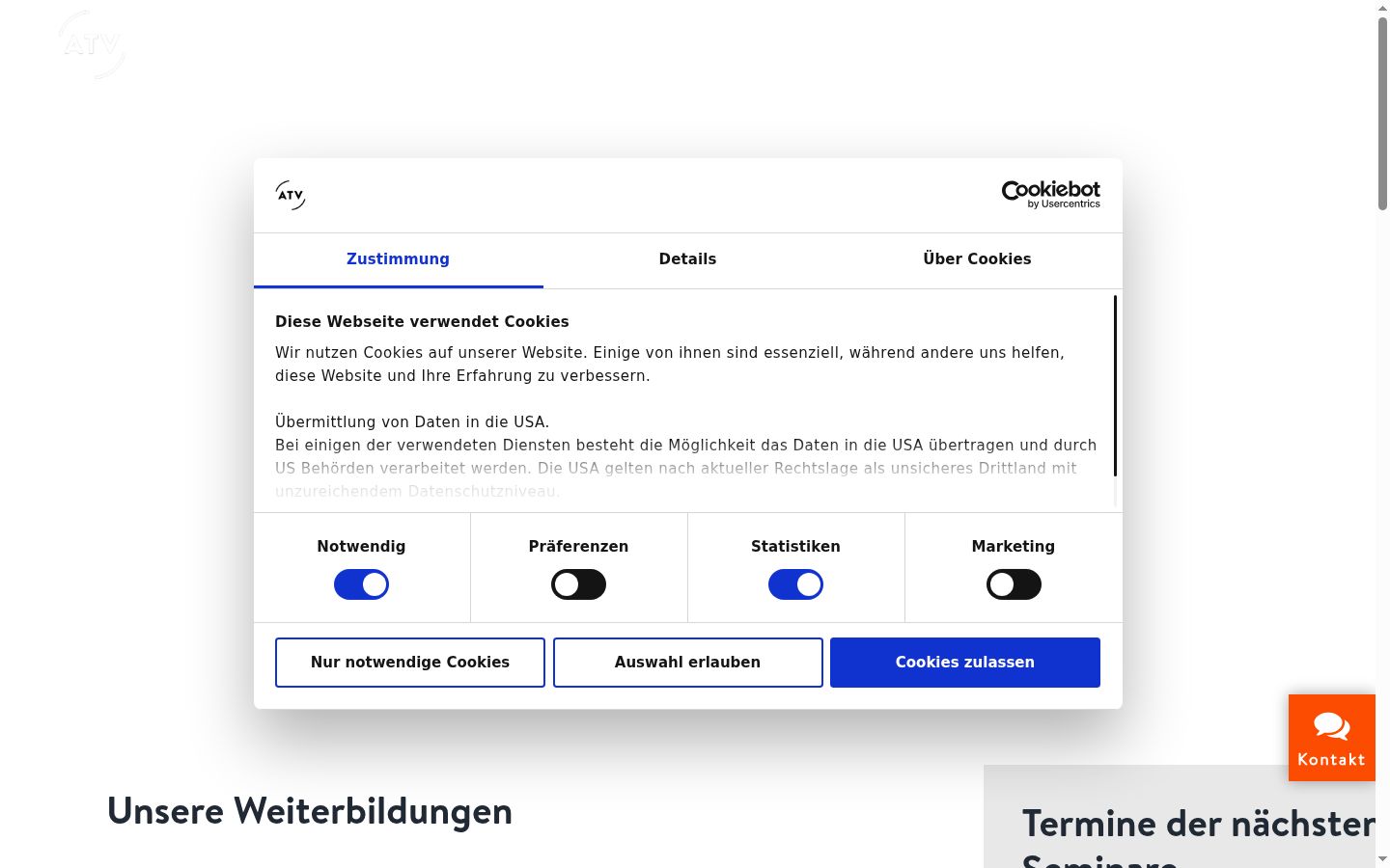 Zrzut ekranu banera zgody wyświetlanego przed jakąkolwiek interakcją