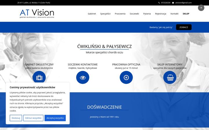 Snímek obrazovky atvision.com.pl