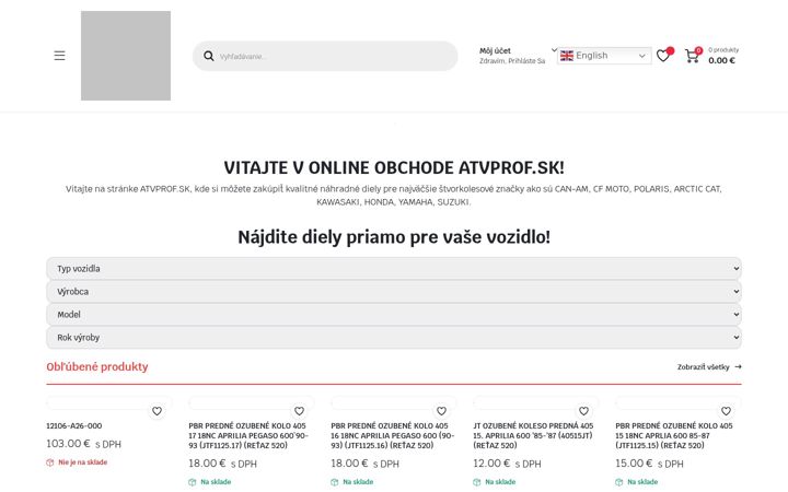 Skärmbild av atvprof.sk