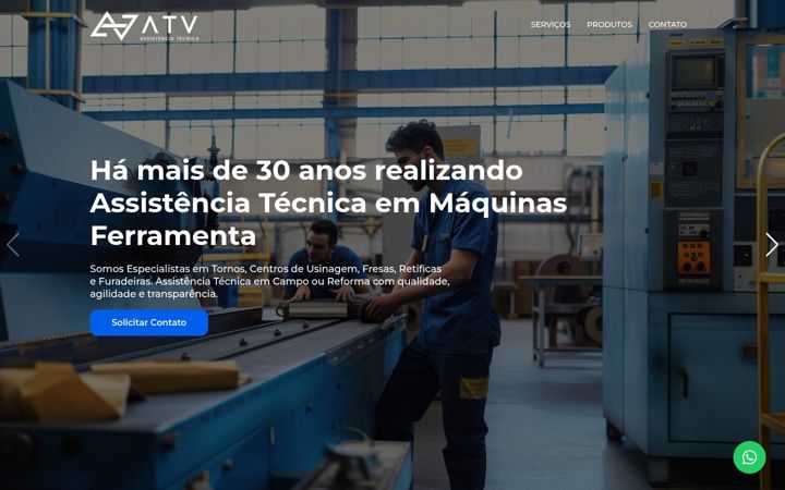 Skärmbild av atvservice.com.br