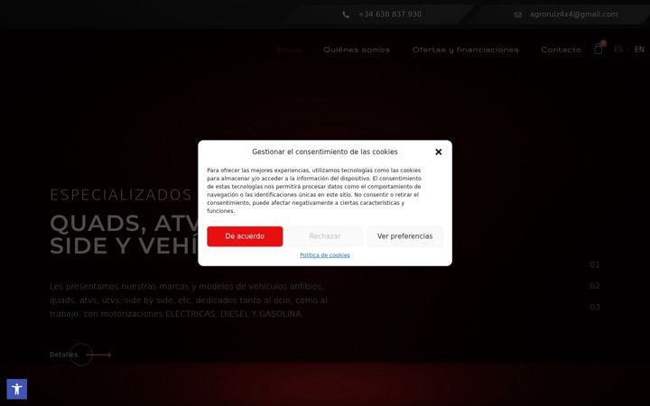 Screenshot of atvspain.com